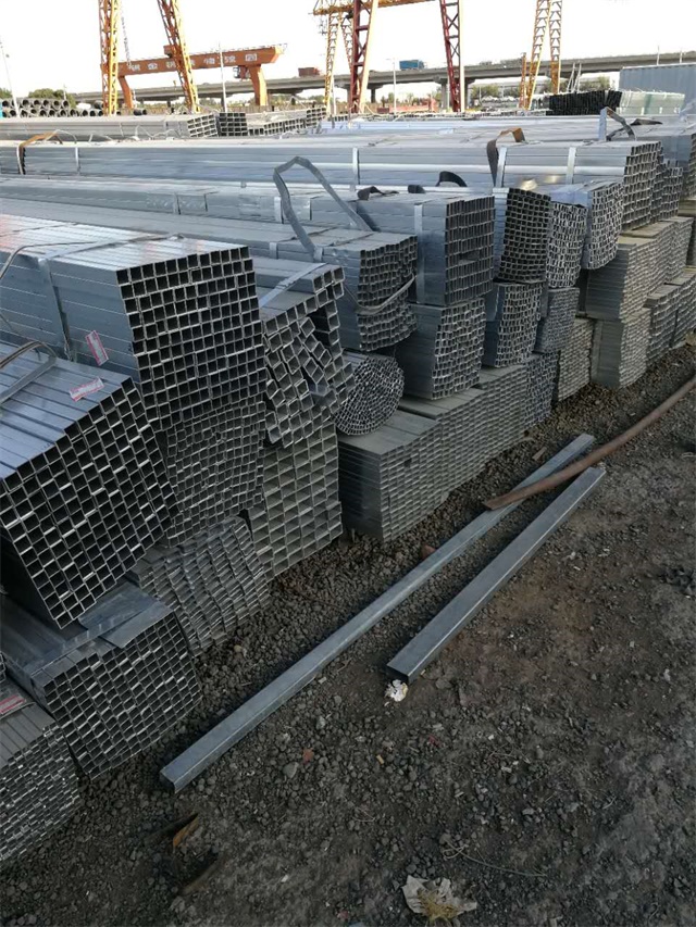 Q235B热浸邳州邳州邳州镀锌无缝方矩管 钢结构专用管材